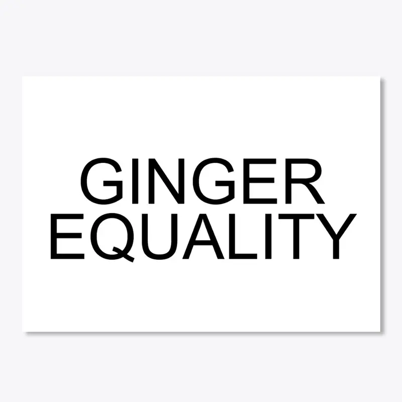 Ginger Equality Sticker